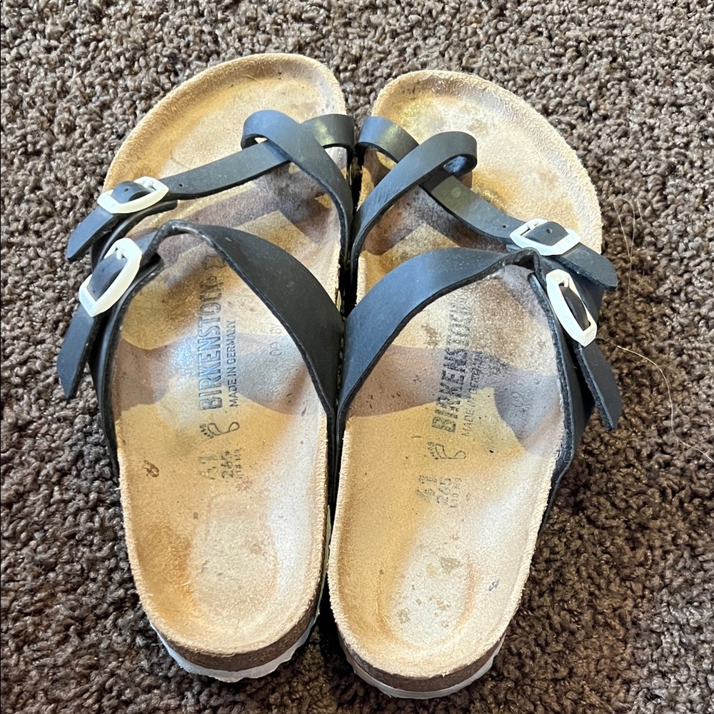 Birkenstock Black Cross-Strap Sandals